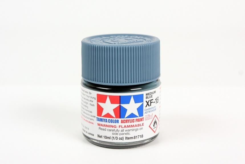 Tamiya XF-18 Medium Blue Mini